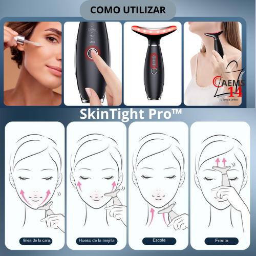 MASAJEADOR LED ANTIEDAD,  CUELLO Y ROSTRO  SKIN TIGHT PRO™  ⭐⭐⭐⭐⭐