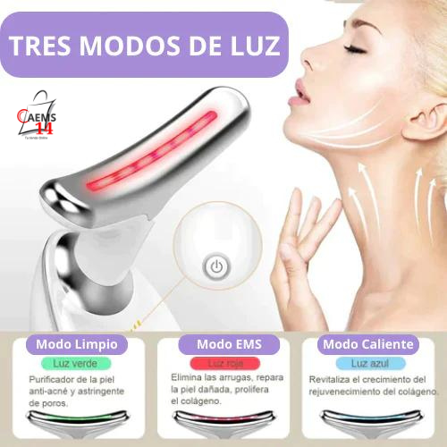 MASAJEADOR LED ANTIEDAD,  CUELLO Y ROSTRO  SKIN TIGHT PRO™  ⭐⭐⭐⭐⭐